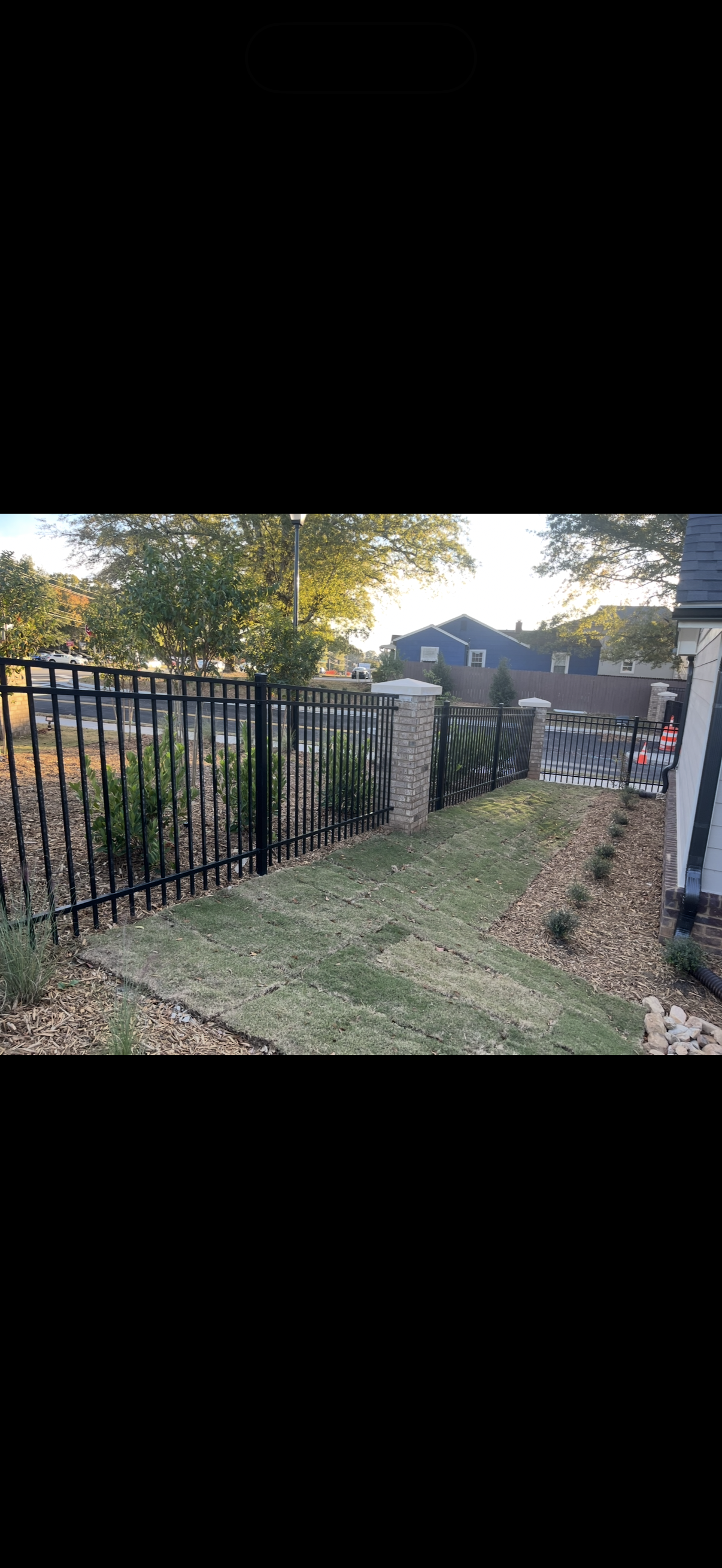 Decorative shadow box fence